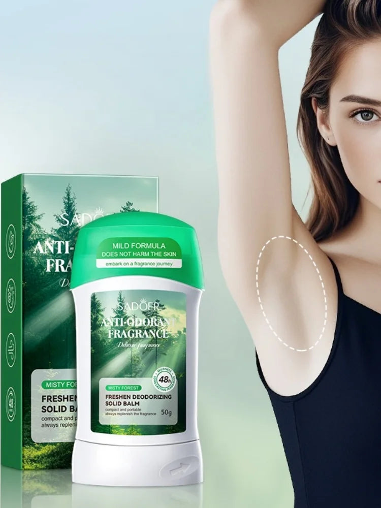 Refreshing Underarm Deodorant Solid Stick for All-Day Odor Control - 1