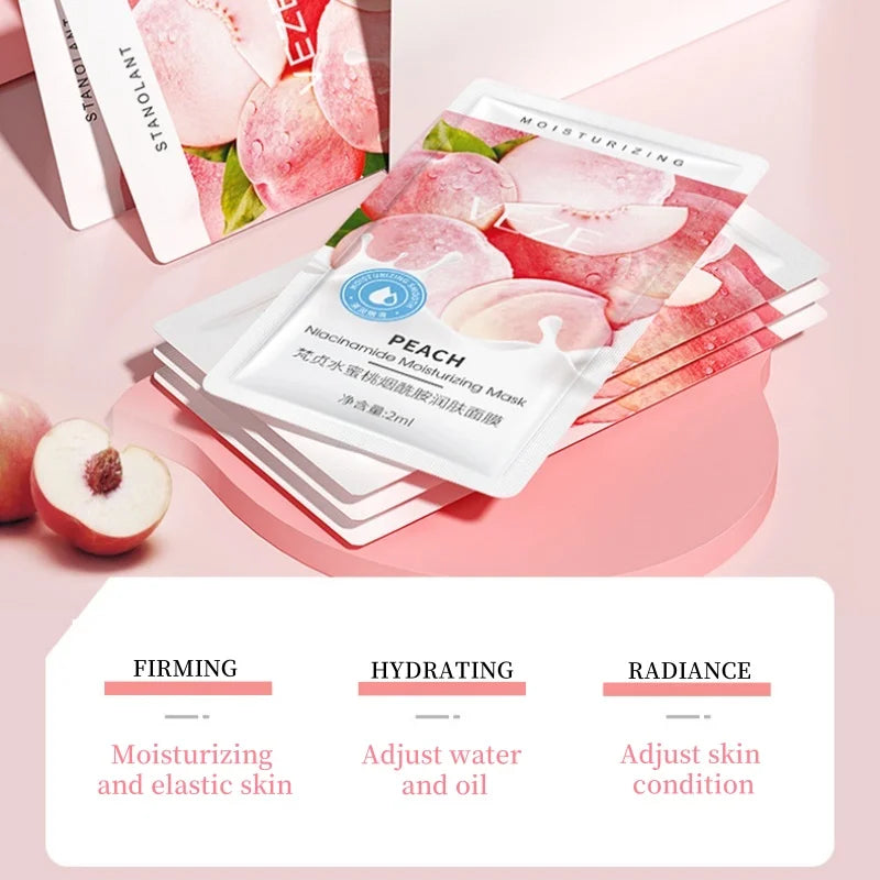 Hydrating Peach Sleeping Face Mask for Radiant Skin