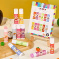 12-Piece Fruity Moisturizing Lip Balm Set for Dry Lips
