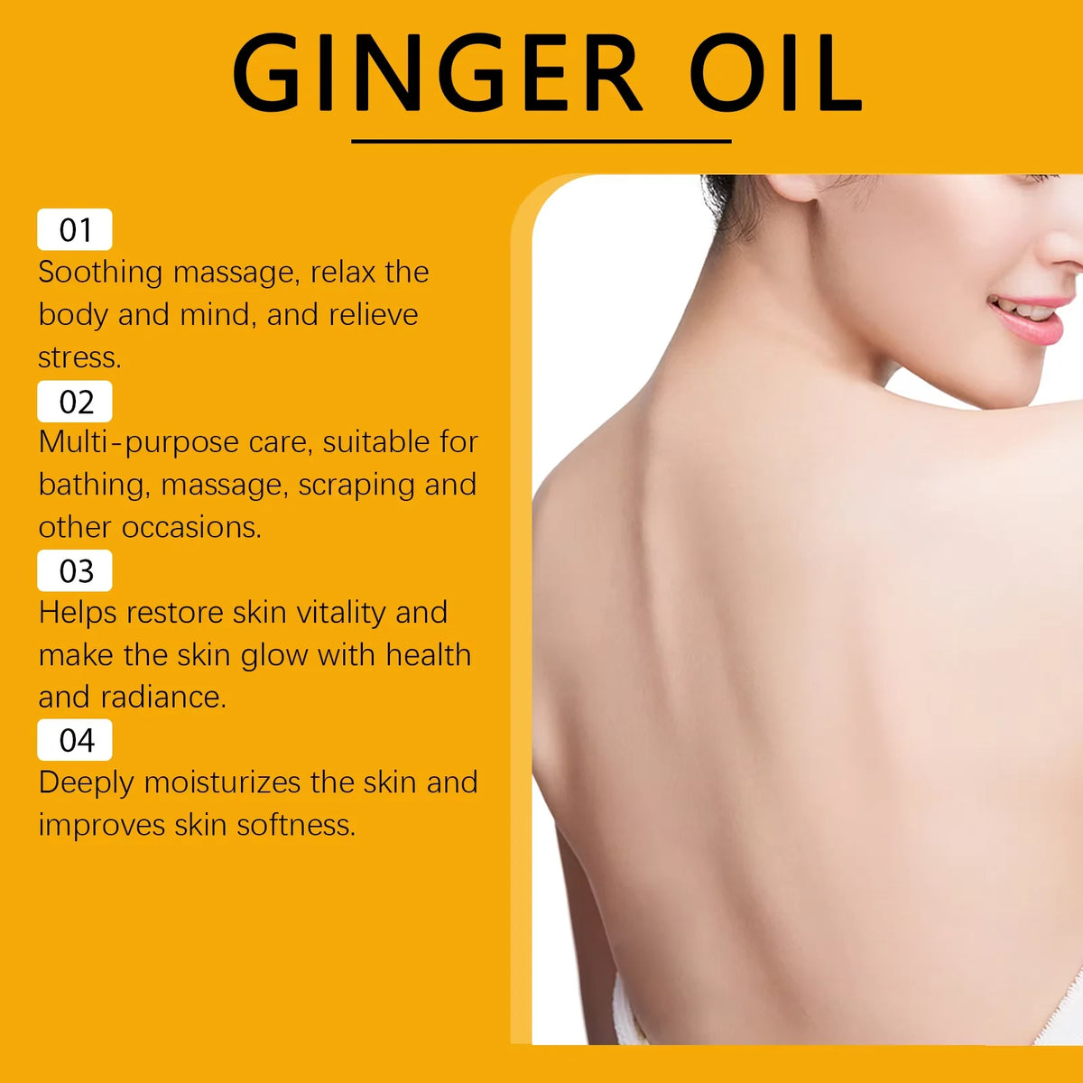 Relaxing Ginger Body Massage Oil for Muscle Relief