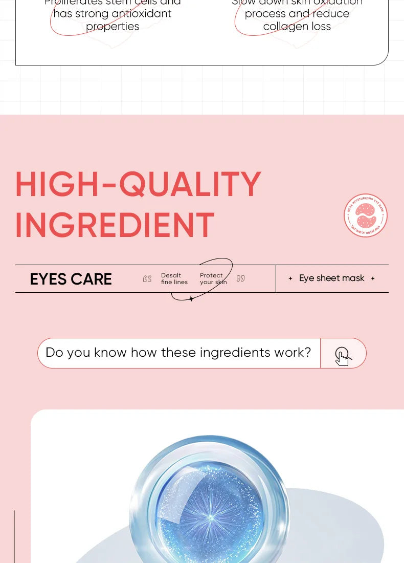 Rose Collagen Hydrating Eye Mask Patches - 16
