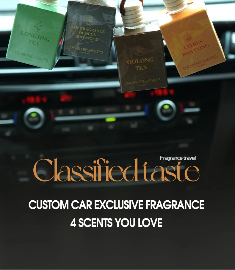 Tea Scented Hanging Car Air Freshener Set