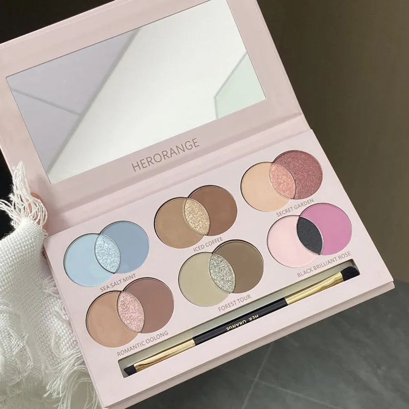 18-Color Vibrant Shimmer Eyeshadow Palette