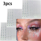 Self-Adhesive Crystal Face and Body Gem Stickers