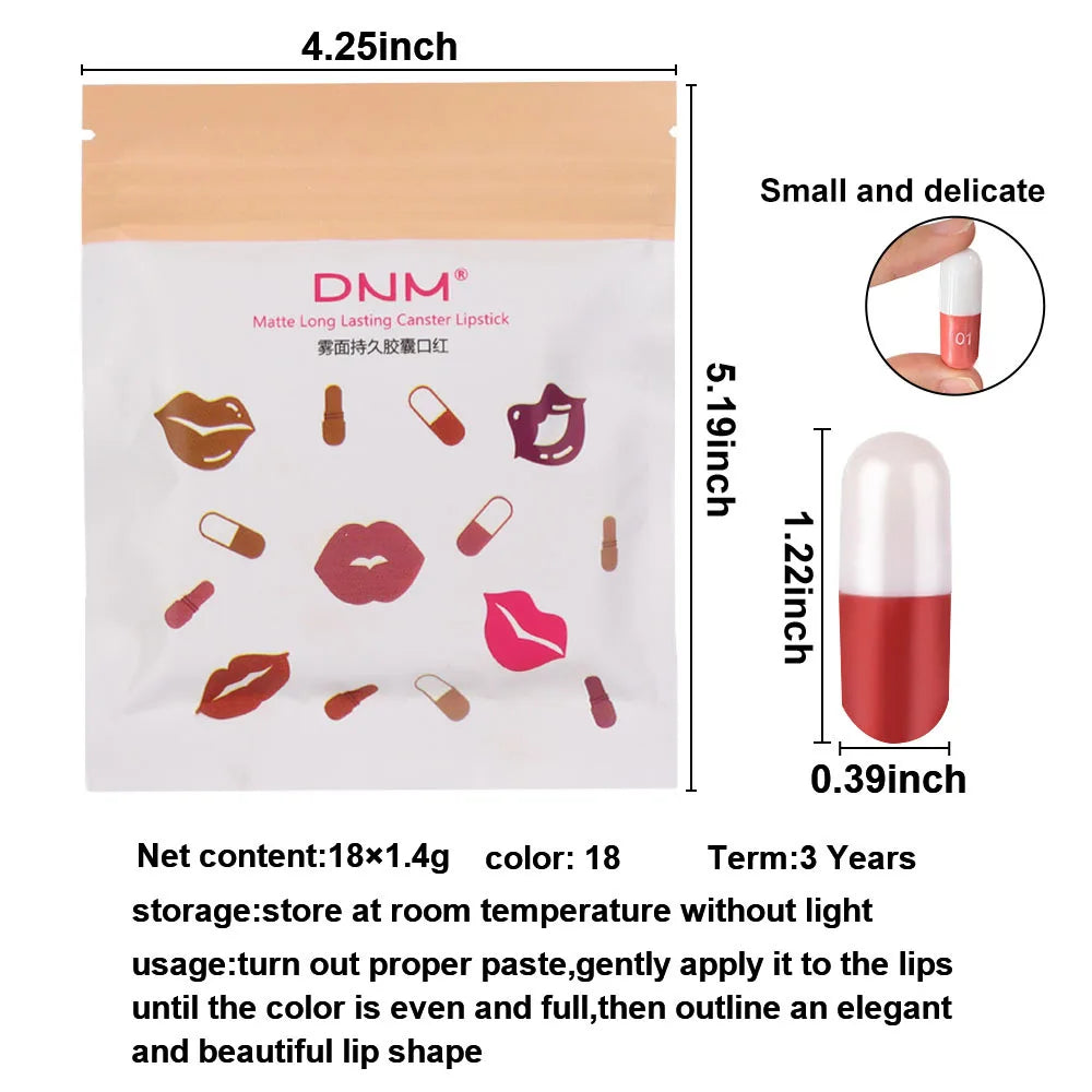 18-Piece Velvet Matte Mini Lipstick Collection - 8