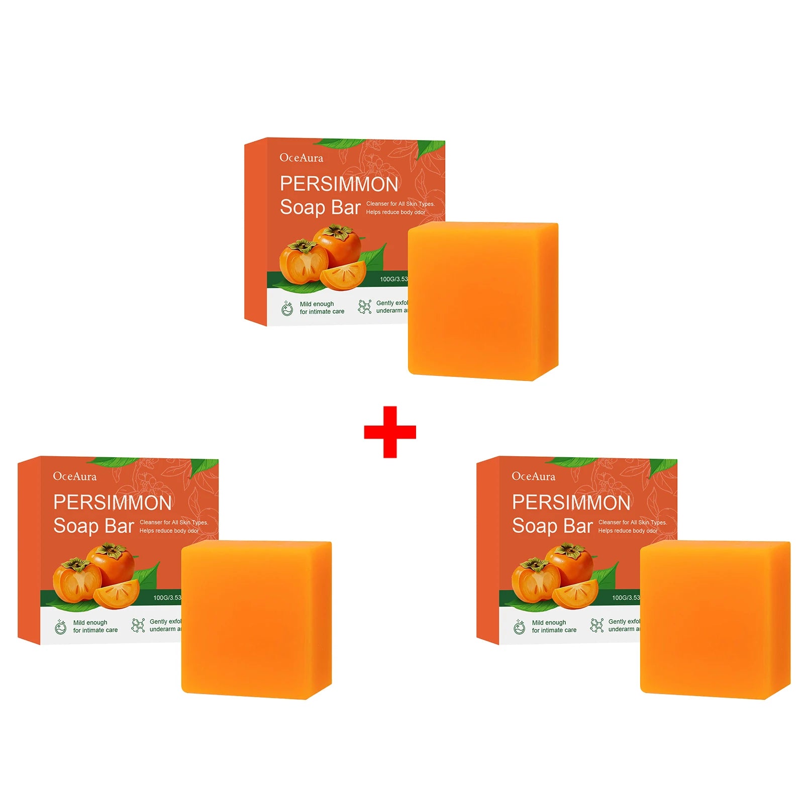 Persimmon Odor-Reducing Exfoliating Soap Bar - 15