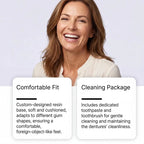 Comfortable Silicone Denture Set for Instant Smile Transformation