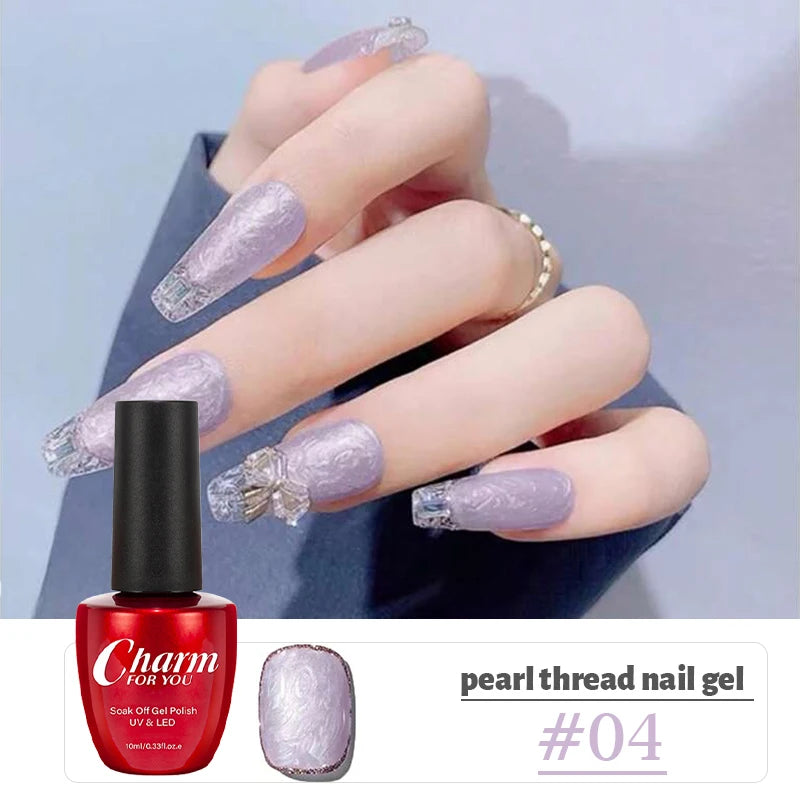 Pearl Shell Thread Gel Nail Polish for UV and LED Lamps - 20