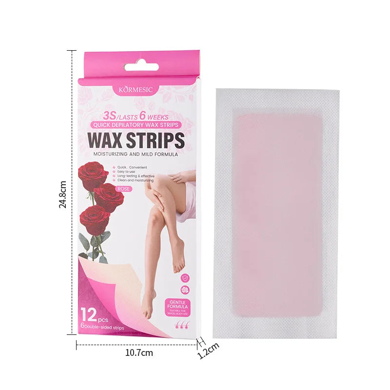 Pain-Free Cold Wax Hair Removal Strips for Smooth Skin