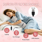 USB Heated Cat Plush Pillow for Period Cramps and Back Pain