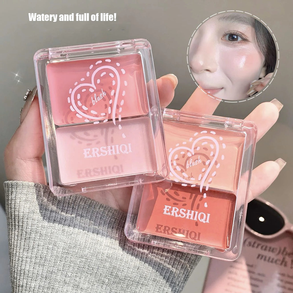 Two-Tone Jelly Cream Blush for Radiant Glow