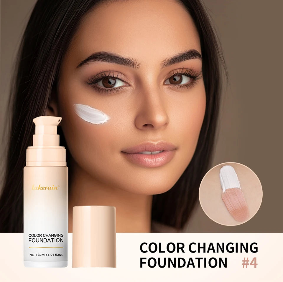 Color-Changing Liquid Foundation for Flawless Skin Tone - 9