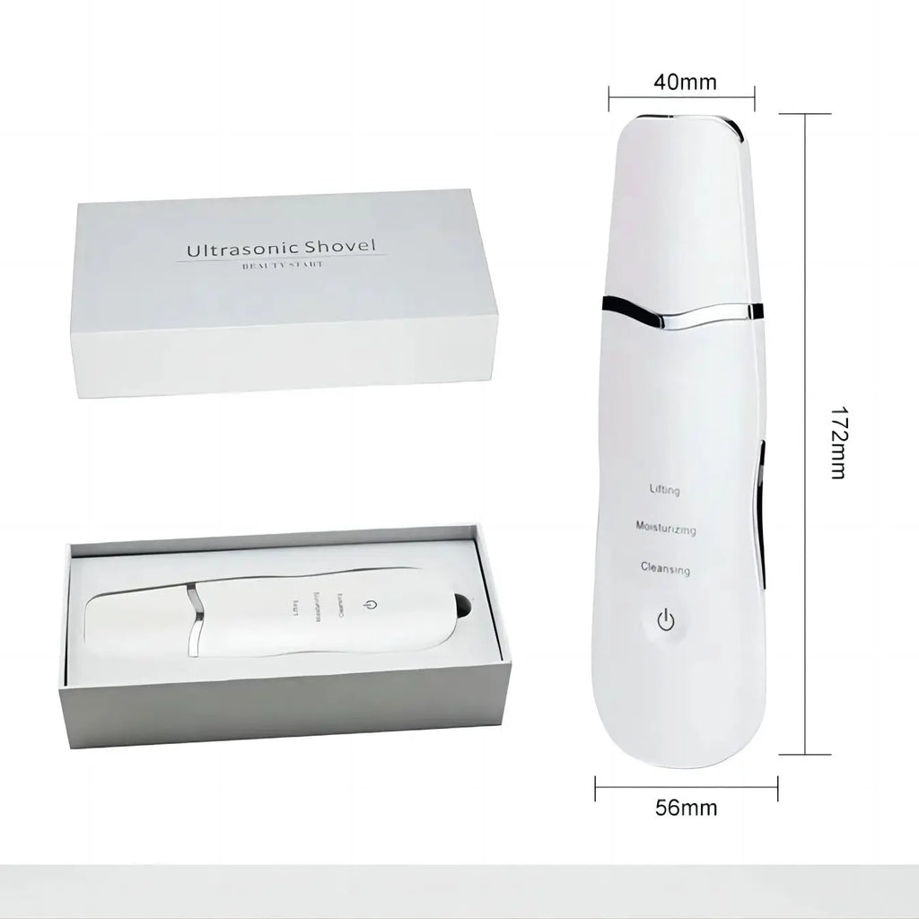 3-in-1 Ultrasonic Facial Skin Scrubber and Pore Cleaner