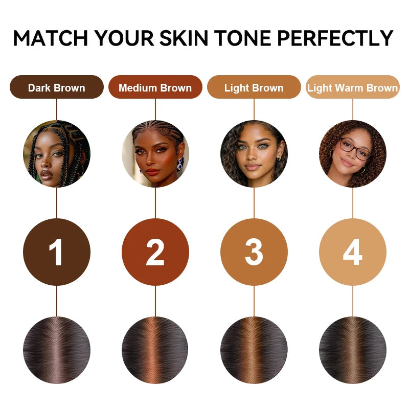 Dark Brown Lace Tint Spray for Natural Wig Blending - 13