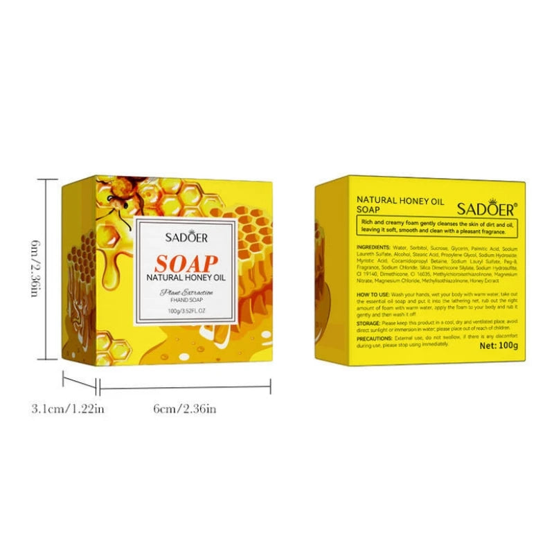 Honey Essential Oil Cleansing Soap Bar Set - 6