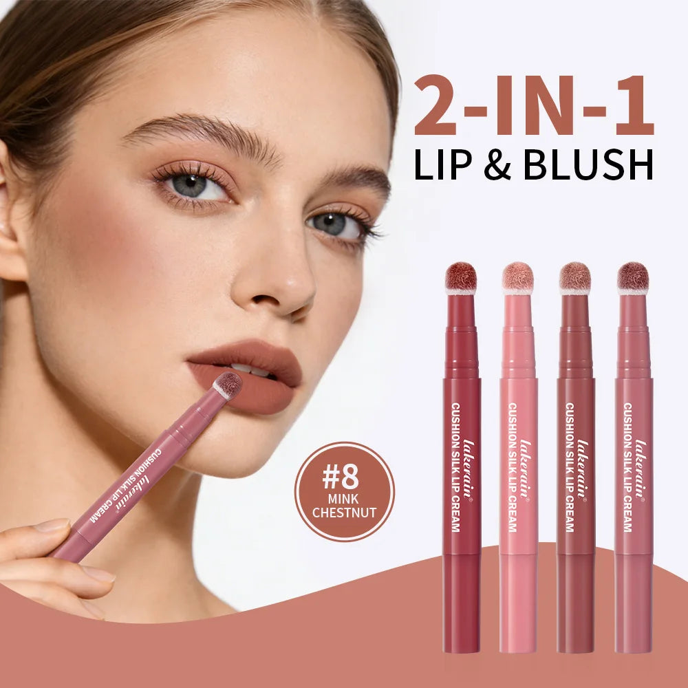 2-in-1 Matte Air Cushion Lip Cream and Blush