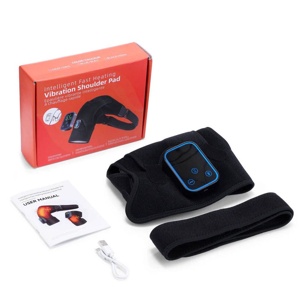 Cordless Heated Shoulder Massage Brace with App Control