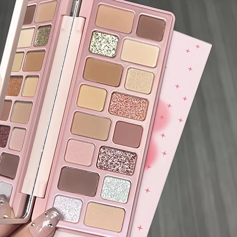 16-Color Versatile Eyeshadow Palette for Day and Evening Looks - 2