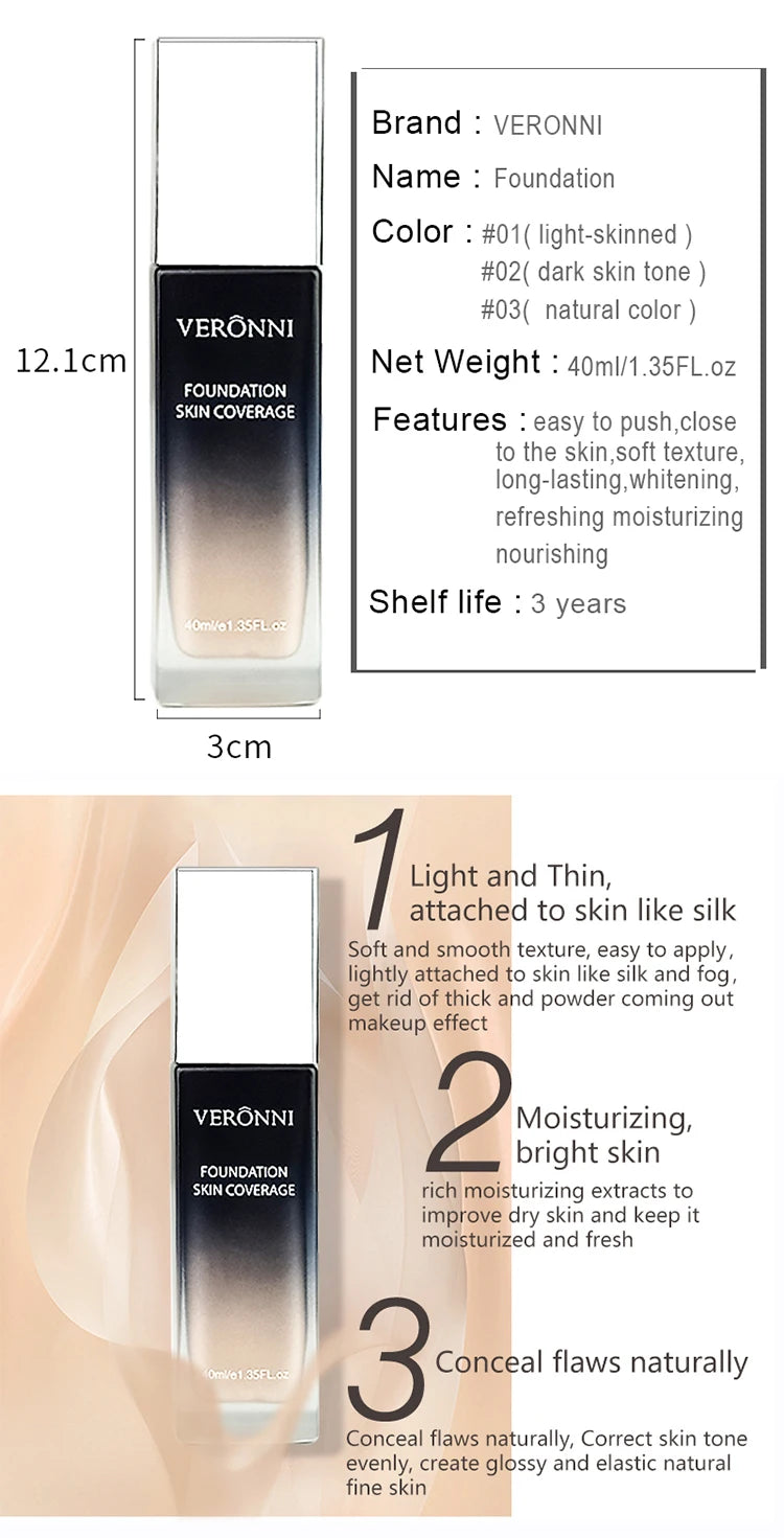 Flawless Matte Liquid Foundation for Full Coverage