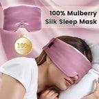 Silk Sleep Mask for Total Light Blocking and Comfort