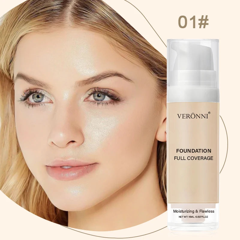 Full Coverage Waterproof Liquid Foundation for Flawless Skin