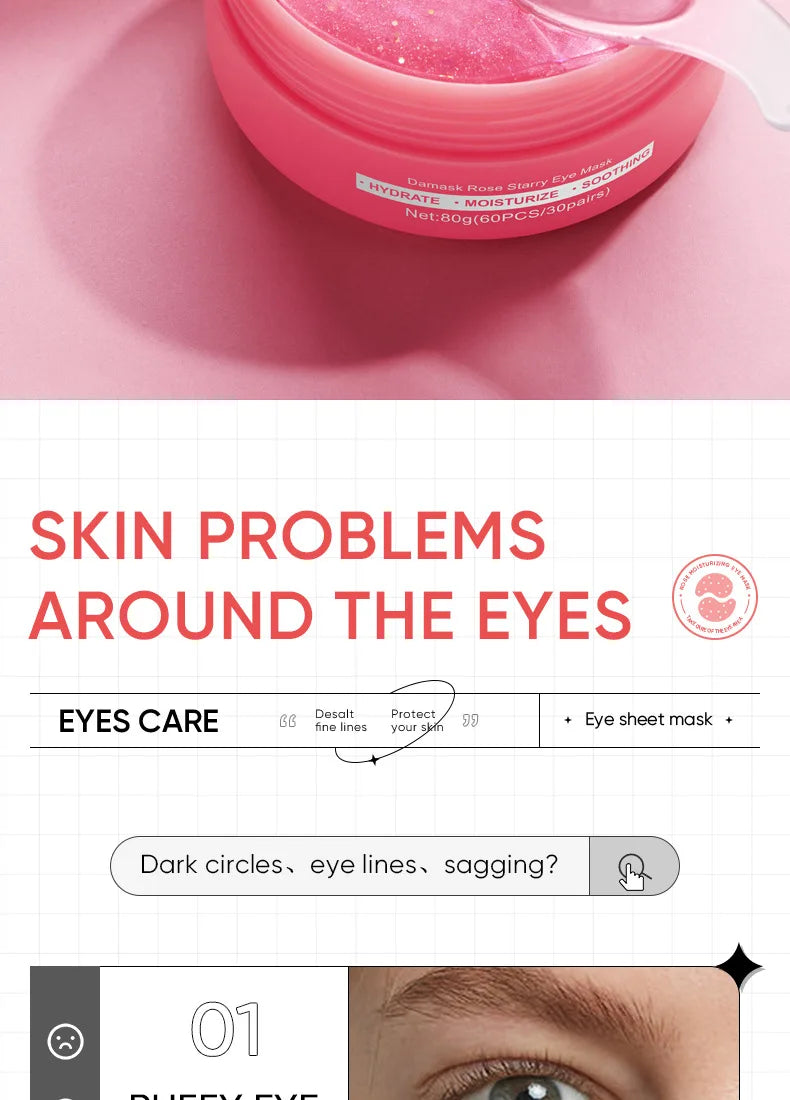 Rose Collagen Hydrating Eye Mask Patches