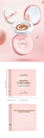 Three-Color Brightening Concealer Cushion Foundation