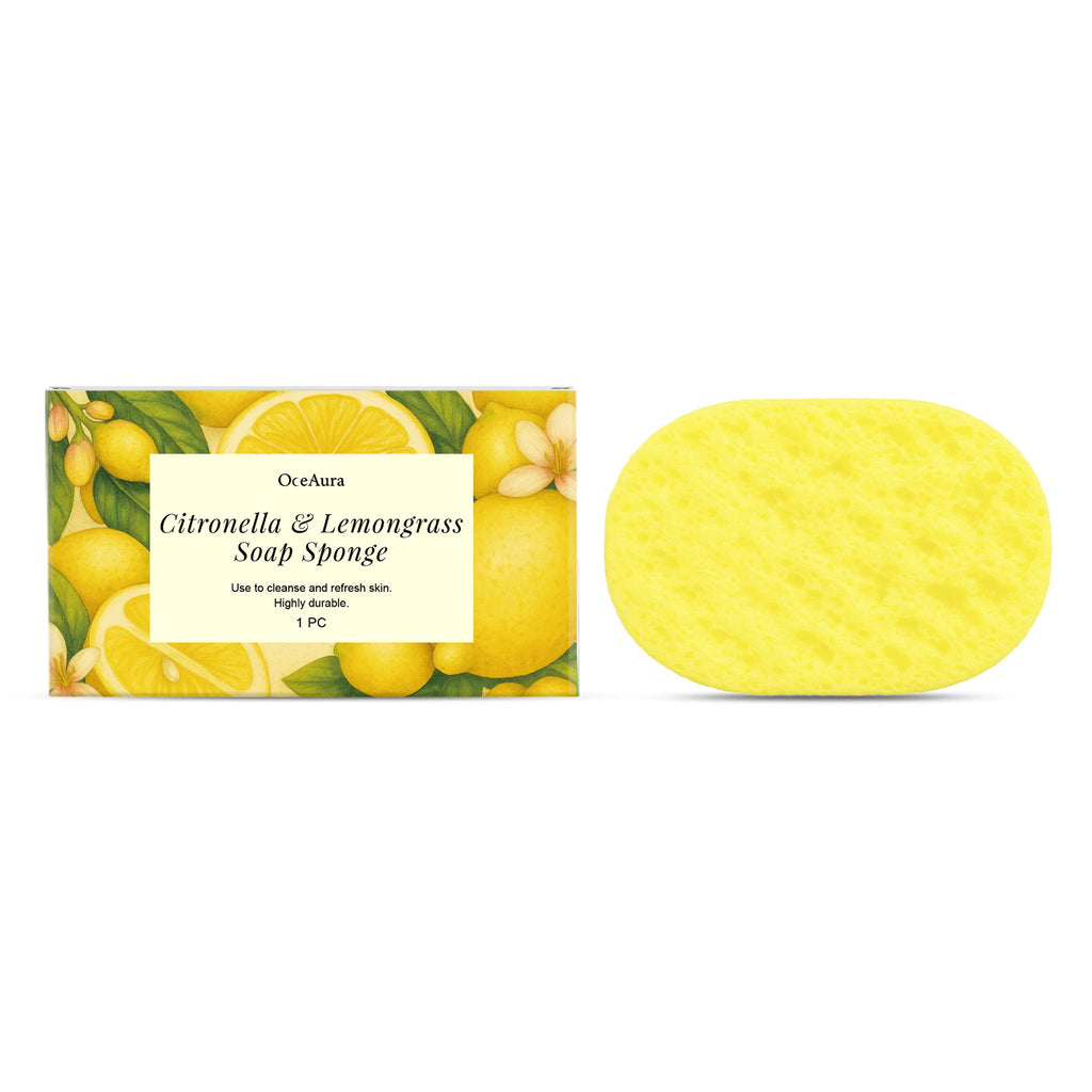 Exfoliating Lemongrass Bath Sponge for Deep Skin Cleansing