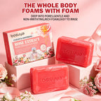 Hydrating Rose Essence Bar Soap for Gentle Skin Cleansing