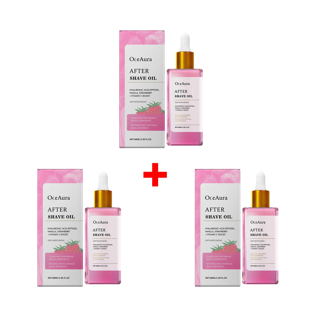 Soothing Strawberry After-Shave Oil for Sensitive Skin