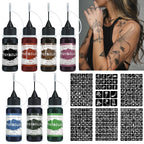 DIY Temporary Tattoo Kit with Stencils