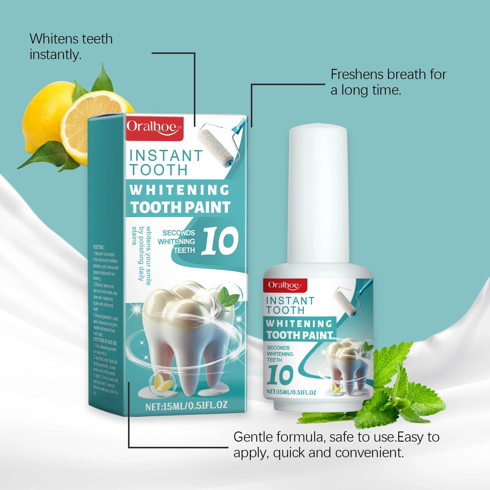 Instant Teeth Whitening Enamel Paint - 9