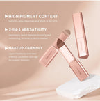 Cream Bronzer and Contour Stick for Sculpted Face Makeup