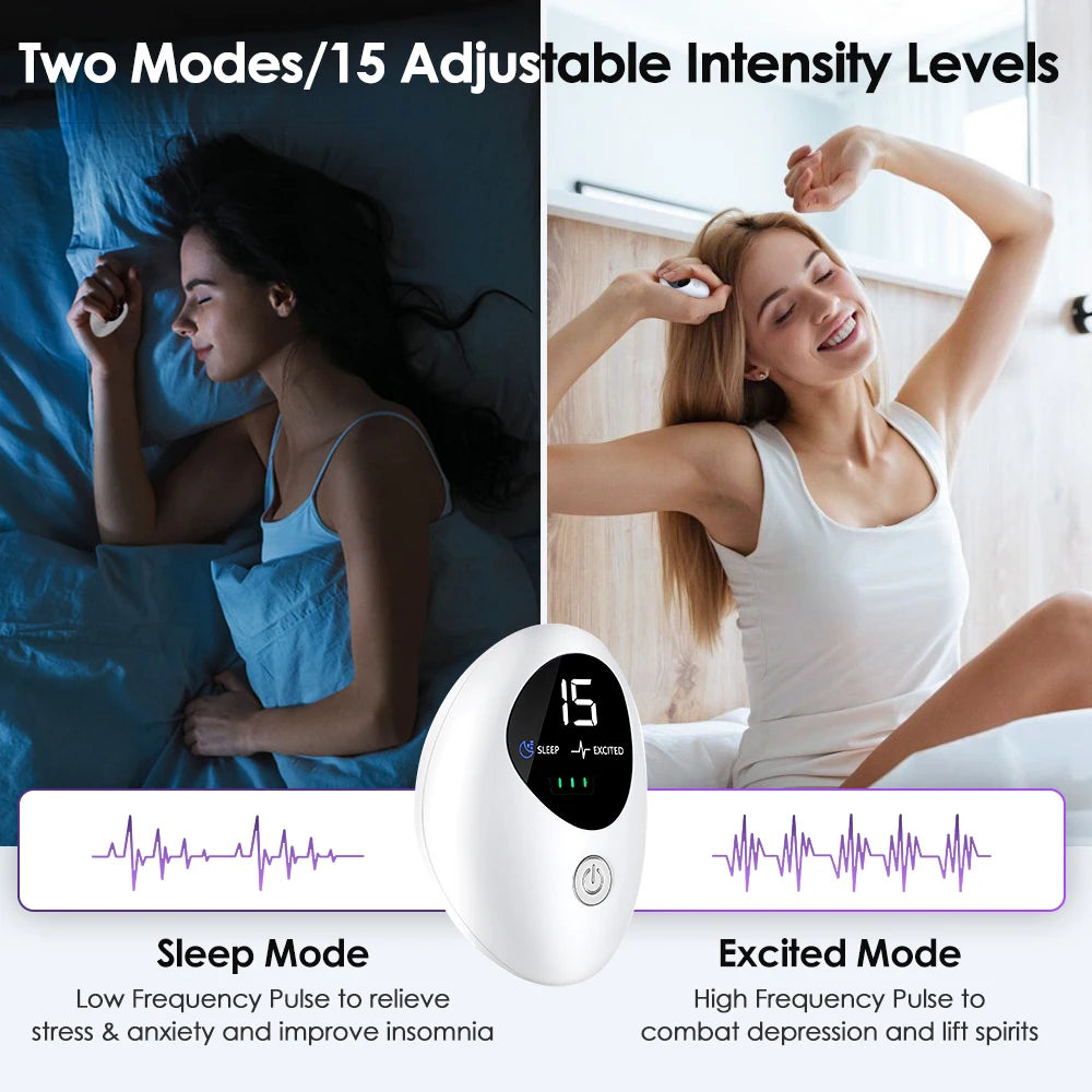 Microcurrent Handheld Sleep Aid and Stress Relief Device