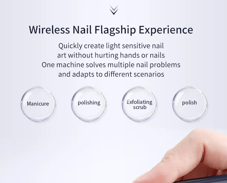 Electric Cordless Nail Drill and Manicure Kit