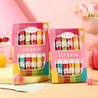 12-Piece Fruity Moisturizing Lip Balm Set for Dry Lips