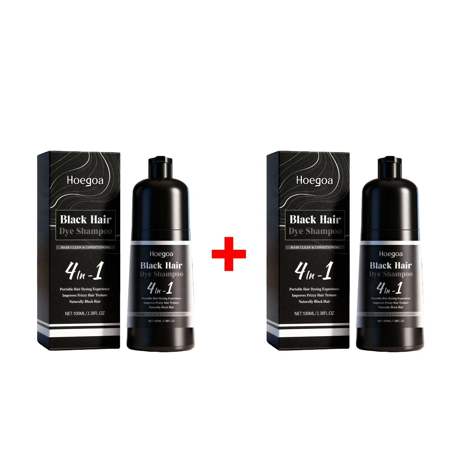 4-in-1 Instant Black Hair Dye and Nourishing Shampoo - 13