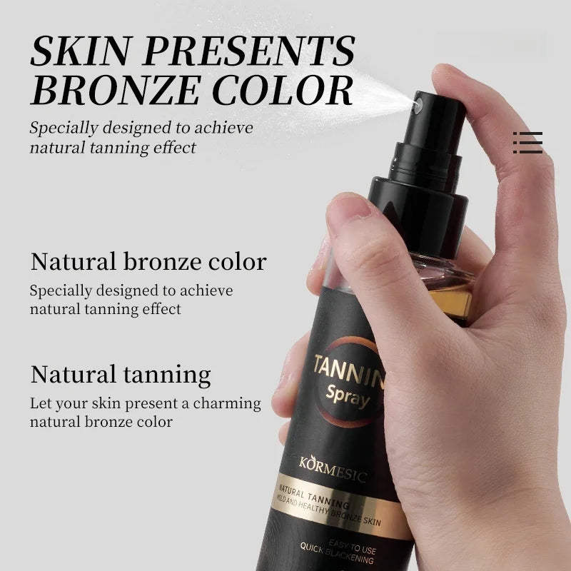 Sunless Self-Tanning Spray for Instant Bronze Glow