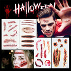Realistic 3D Scar Tattoos for Halloween Costumes and Cosplay