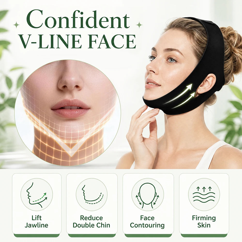 Hot and Cold V-Line Facial Lifting and Recovery Bandage - 10