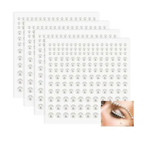 Self-Adhesive Crystal Face and Body Gem Stickers - 11