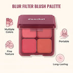 4-Shade Soft Blur Face Blush Palette