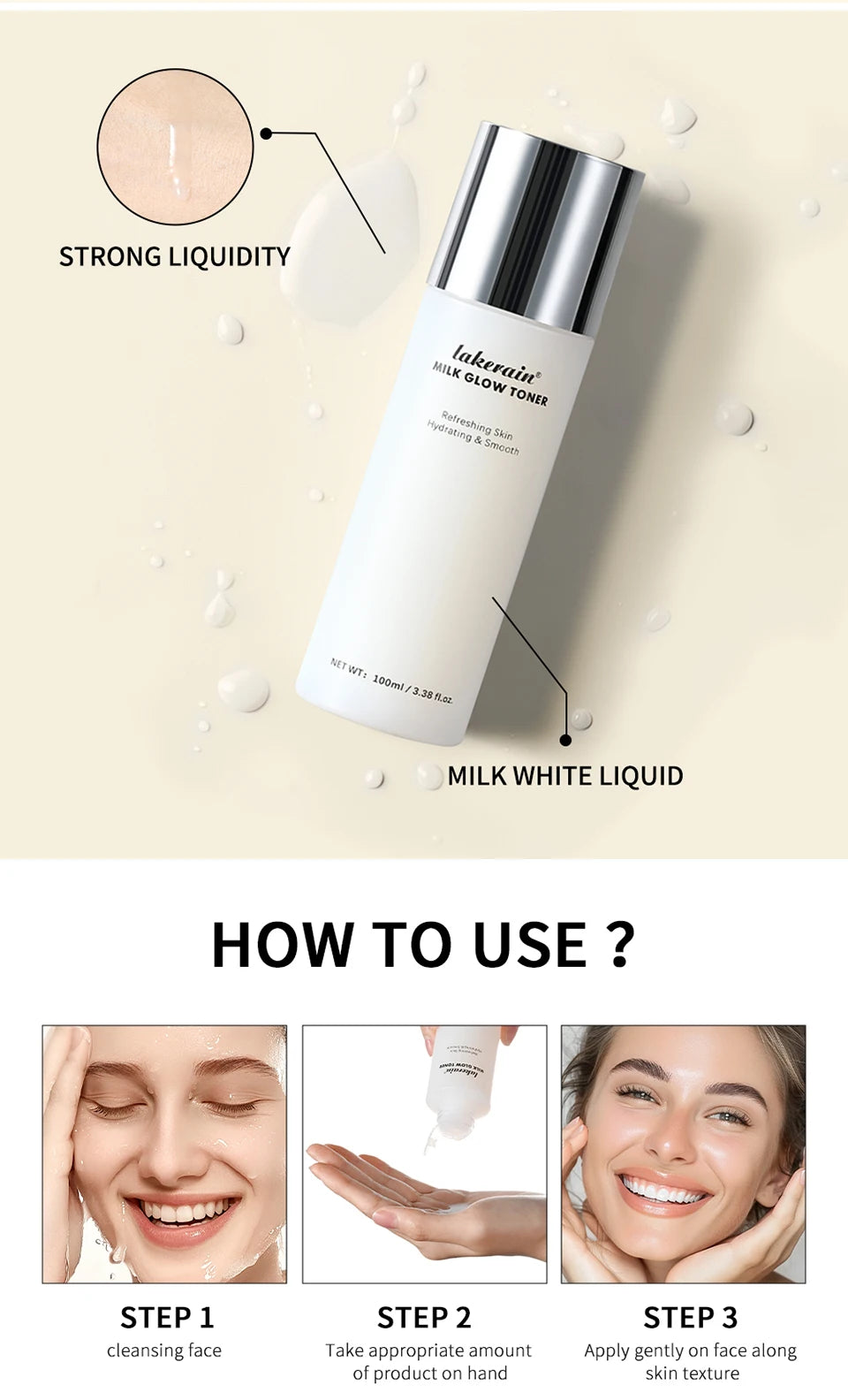 Hydrating Milk Facial Toner for Radiant Skin - 13