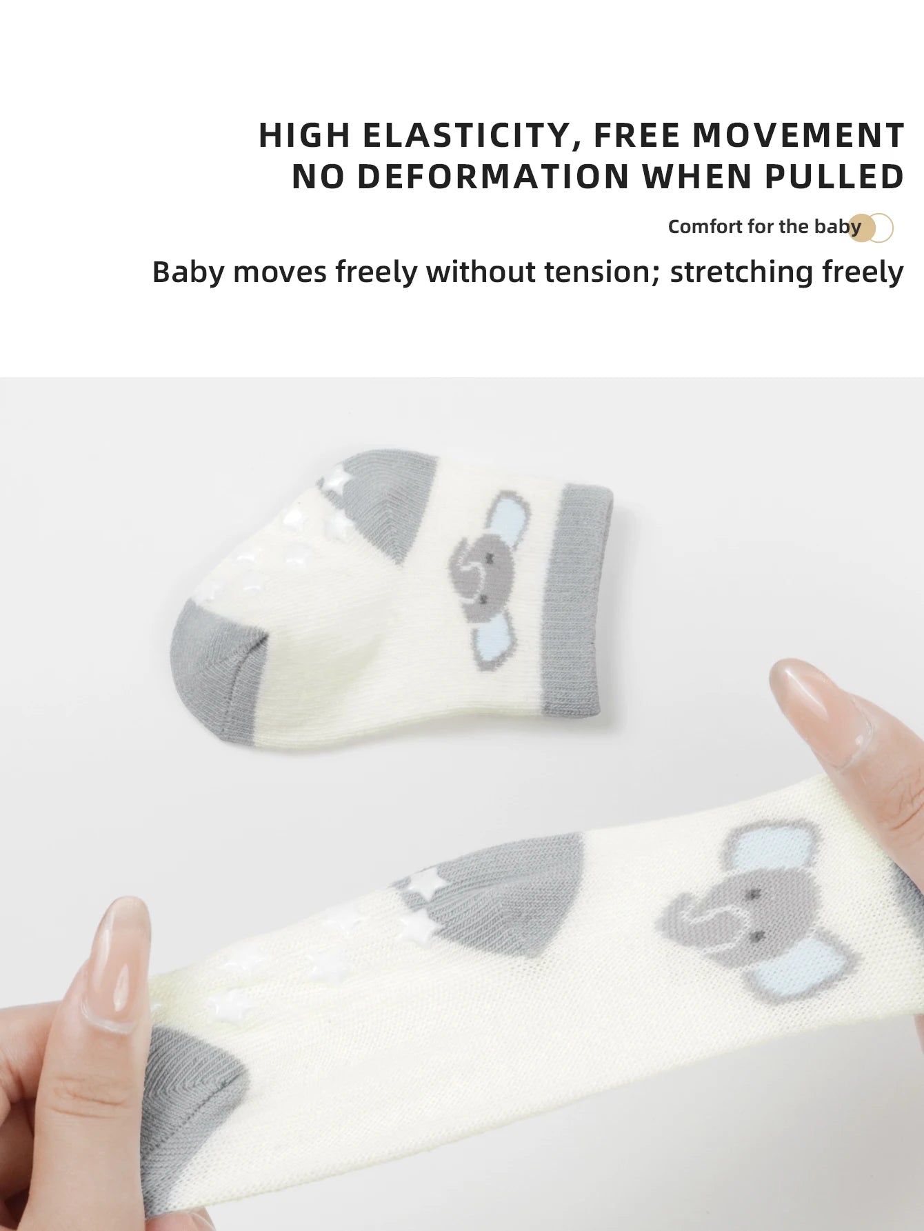 Anti-Slip Cotton Socks for Newborns and Infants - 2