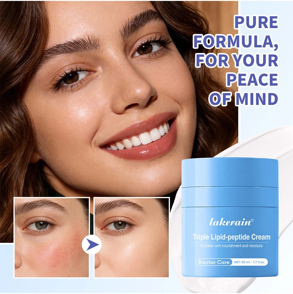 Triple Lipid Peptide Moisturizing Cream for Dry and Sensitive Skin