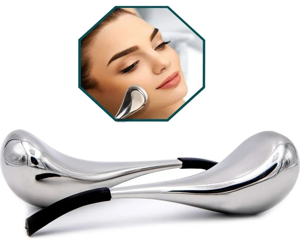Stainless Steel Facial Cooling Globes for Puffiness and Pores