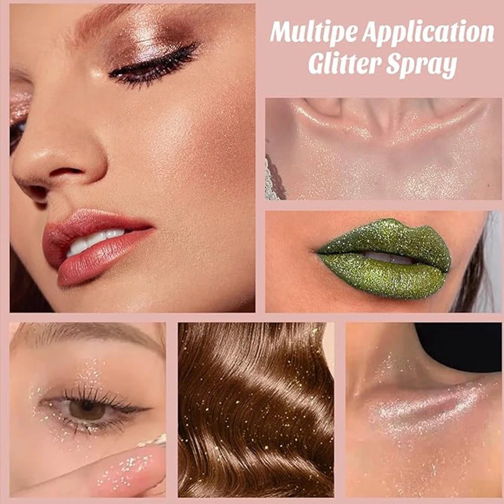 Shimmering Body and Face Glitter Spray