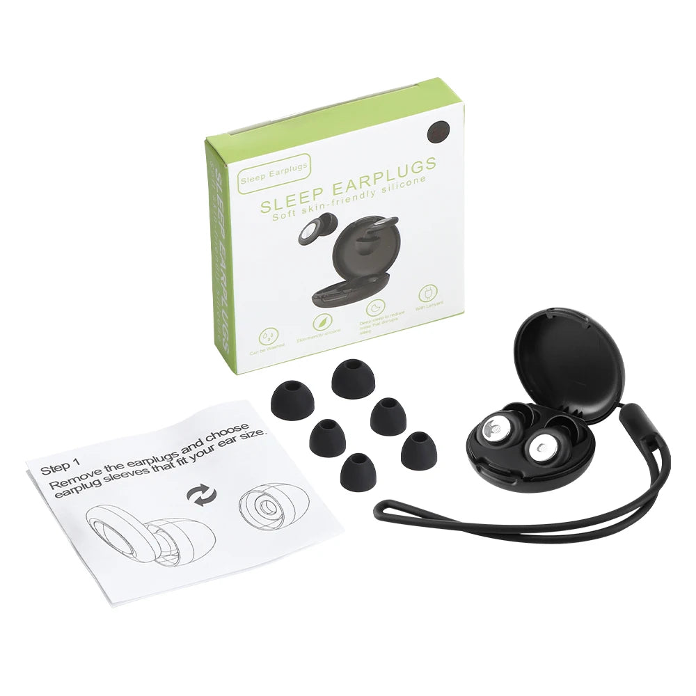 Reusable Noise Cancelling Silicone Earplugs for Sleep and Travel - 15