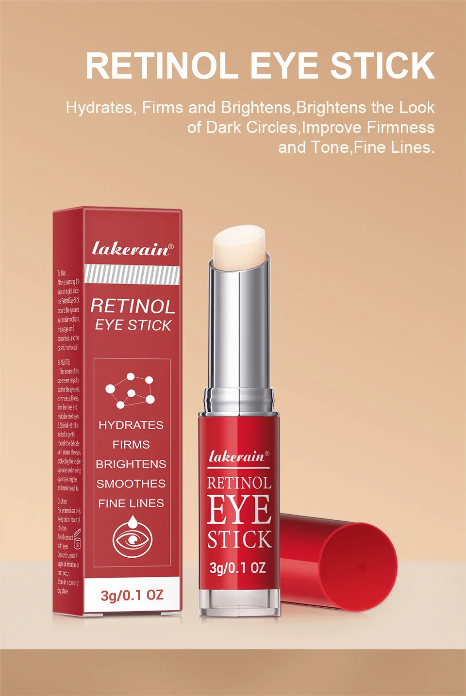 Anti-Aging Retinol Eye Stick for Dark Circles and Fine Lines