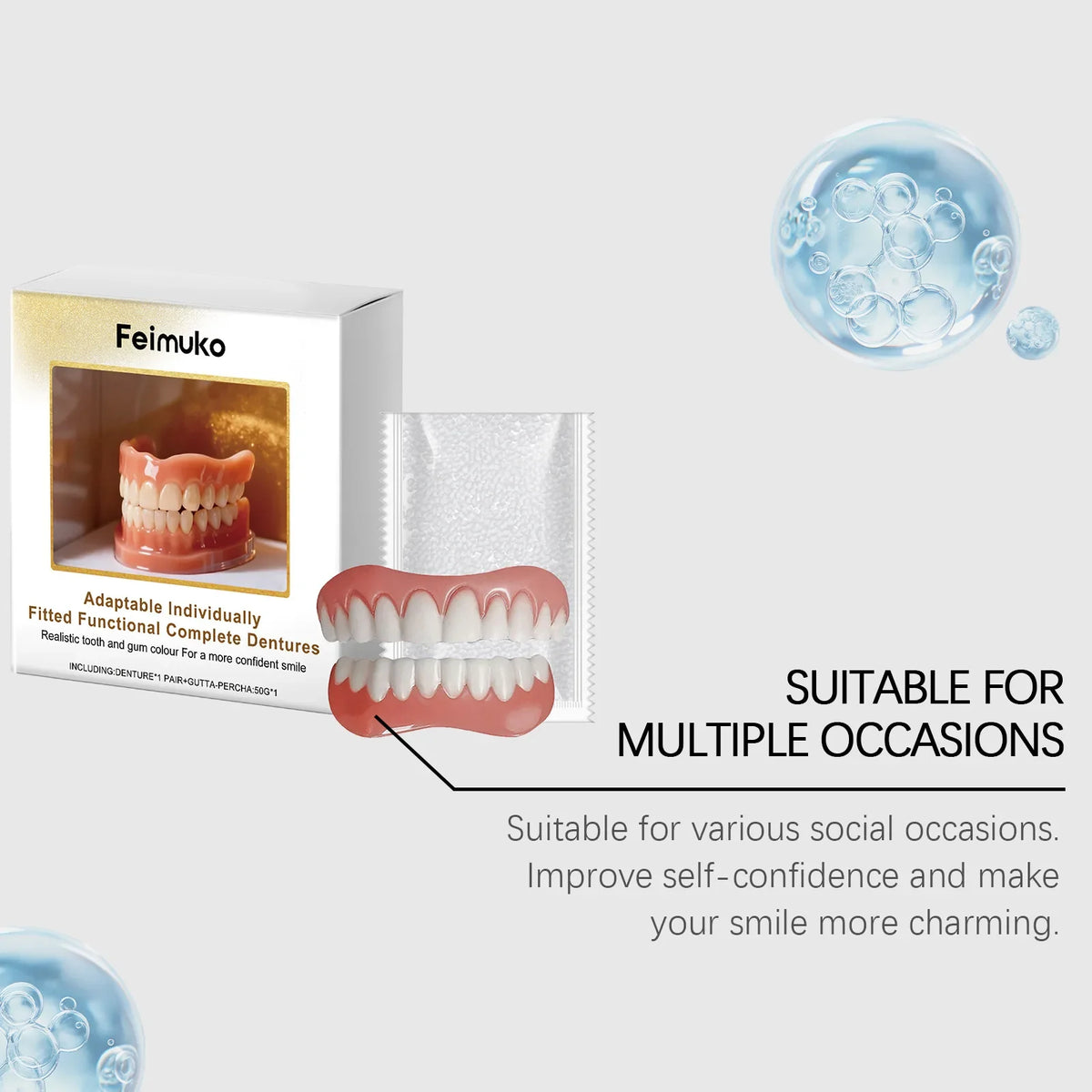 Instant Smile Cosmetic Denture Veneers Set